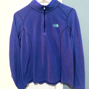 Quarter Zip Woman’s North Face Purple Fleece